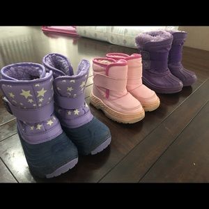 3 pairs Snow Boots